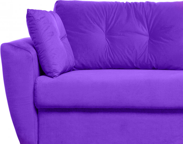 Диван-кровать Амстердам Люкс, 160х195, еврокнижка, пружинный блок, велюр, фиолетовый