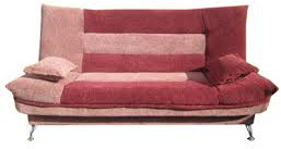 Диван-книжка Лодочка, велюр красный