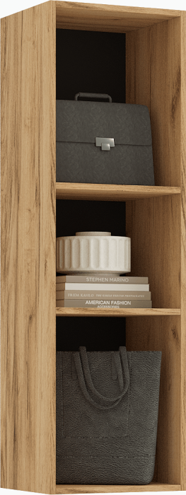 Нэнси LOFT Пенал навесной (исп1) (ЛДСП) (Дуб Крафт Белый)