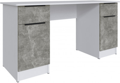 Стол письменный Мадрид (1,5), Белый/Ателье светлое