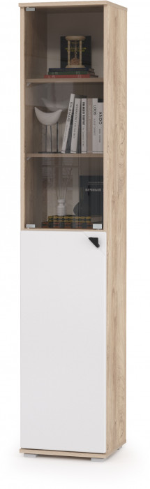 Бостон № 23, дуб эндгрейн элегантный/фасады МДФ милк рикамо софт