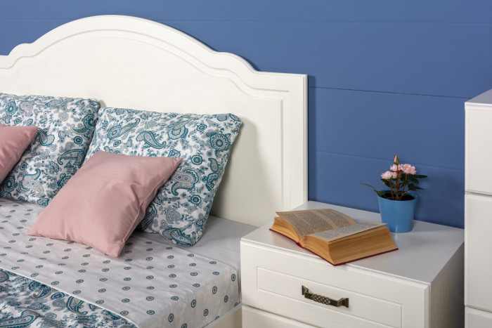 Ливерпуль Кровать 11.08 БЕЗ ортопеда, ясень ваниль/белый