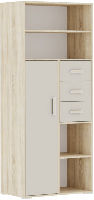 Стеллаж книжный Бланка, Дуб сонома/Кашемир