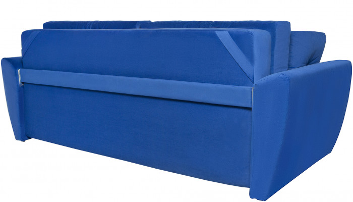 Диван еврокнижка Амстердам 160 ЛЮКС 07 ВЕЛЮР СИНИЙ НПБ