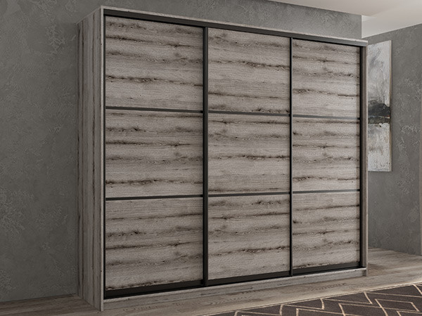 Шкаф-купе Кааппи 4 Эвок Окаменелый 200х45х230 см