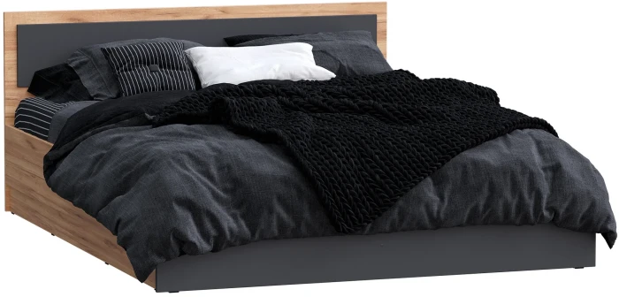 Мартина Кровать с подъемным механизмом 160, Крафт/Графит