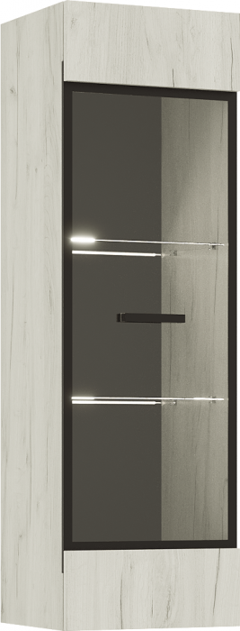 Нэнси LOFT Пенал-стекло навесной (исп2) (ЛДСП) (Дуб Крафт)