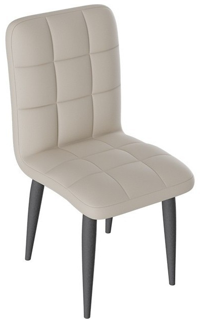 Франк ДП 2-17 Стул (конус) (Капучино матовый/Кожзам Белый)