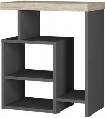 Стол журнальный "Роза" СЖ-01 графит/дуб кера