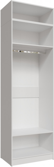 Шкаф 0,8 с антресолью Мадрид, Белый