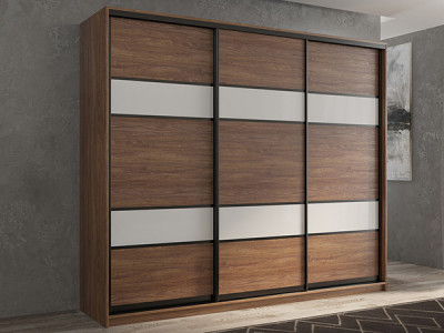 Шкаф-купе Кааппи 8 Морское Дерево Винтаж 240х45х230 см