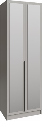 Шкаф Мадрид (0,75) с полками с зеркалом, Кашемир