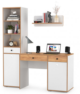 Вуди Компоновка № 03, белый премиум/дуб крафт золотой