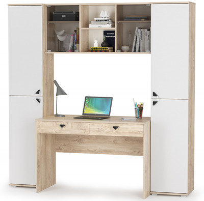 Бостон № 27, дуб эндгрейн элегантный/фасады МДФ милк рикамо софт