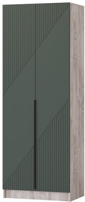 Шкаф Авис 0,8, Дуб эндгрейн/Грин