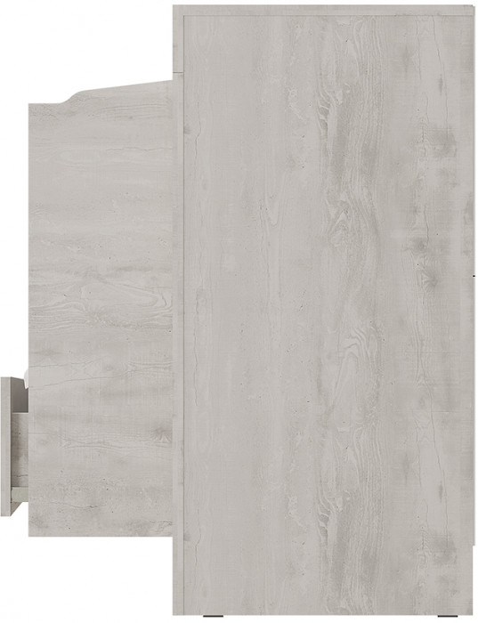 "Леонардо" КМ-12 комод Бетон пайн светлый/графит