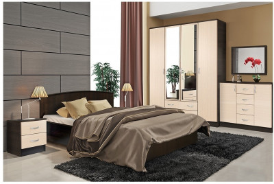 Модульная спальня Кэт-7 (композиция 7) (Венге / Белфорт)