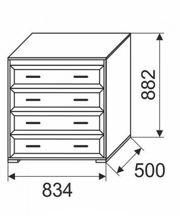 Комод в стиле прованс Афродита 04