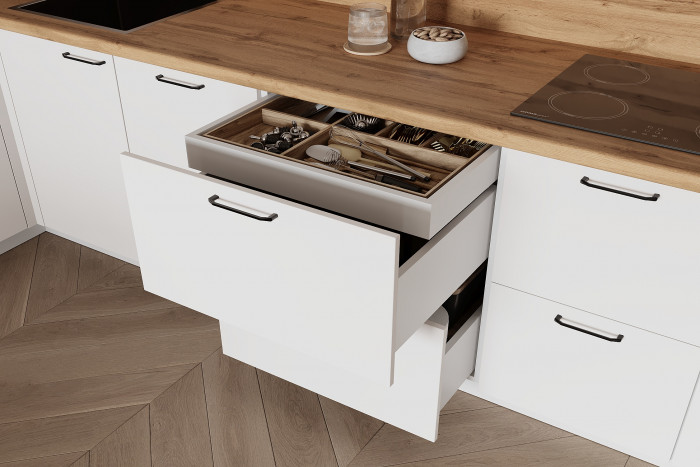 КГ Угловой 1500х2700 (с пм) , Белый софт матовый  Арника РМ в.3