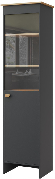 Модульная гостиная "Скандинавия", набор 2 - Антрацит/Дуб наварра