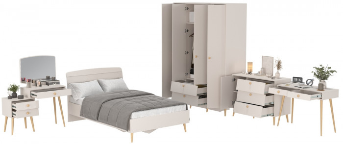 Афина Спальня 16-1200, кашемир серый