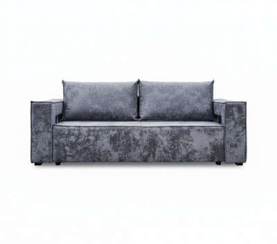 Диван-кровать Лофт Люкс Плюш с подсветкой, еврокнижка, независимый пружинный блок, 140х195, серый