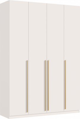 Ларго Шкаф 4-х створчатый 1600 (1 полка/3ящика), Кашемир