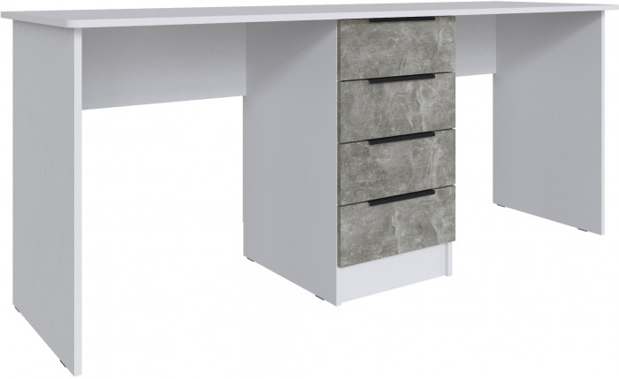 Стол письменный для двоих Мадрид (1,8), Белый/Ателье светлое