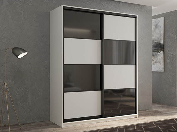 Шкаф-купе Кааппи 13 Белый Бриллиант 140х45х230 см