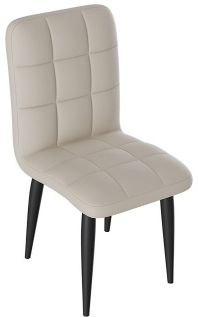 Франк ДП 2-17 Стул (конус) (Черный матовый/Микровелюр Серый)