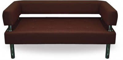 Диван Бизнес 200, экокожа, коричневый