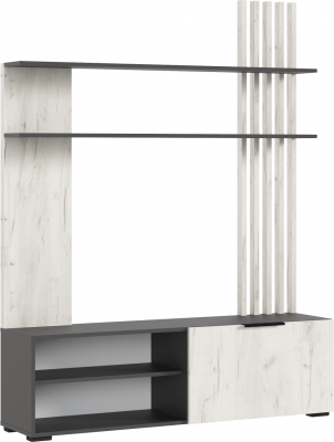 Роджина Гостиная (Крафт белый, Графит)