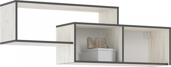 Норд Модульная Гостиная, вариант №1, Дуб крафт белый/Дуб крафт белый