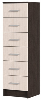 ГАРМОНИЯ КМ 602 комод 6 ящиков (0,4х1,34х0,408) венге/белфорт