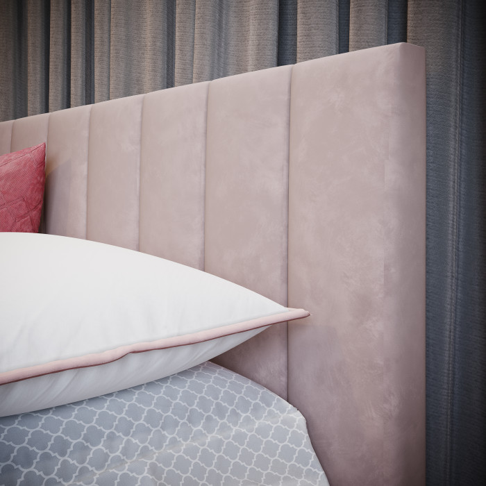 Нега Кровать интерьерная 120 пыльная роза, ортопед