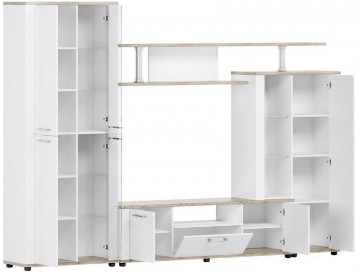 Гостиная Соло-10А (Дуб Сонома / белый)