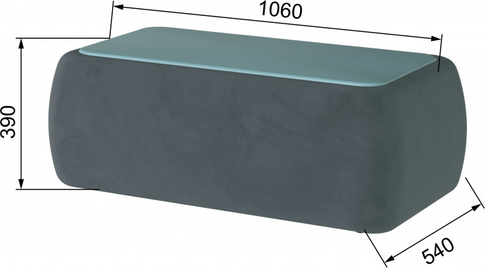 Стол журнальный Дизи серый/мдф бриз