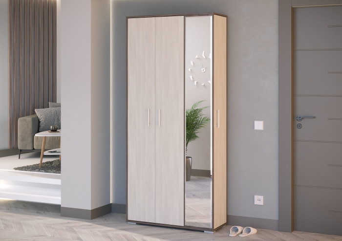 Прихожая 2-3421бод.тем/св Домино-мини, бодега тёмный/бодега светлый