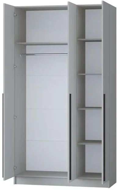 Шкаф Бастион 1200 с антресолью, Серая гавань