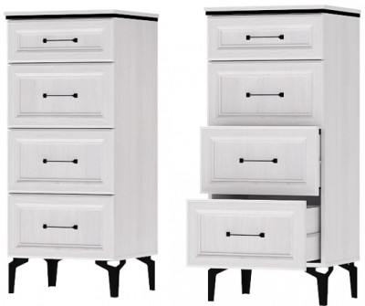 Шарм Комод К-4 Ясень Анкор Светлый/Рамка