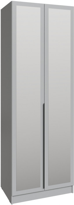 Шкаф Мадрид (0,8) с 2 ящ. внутри с зеркалом, Камень серый