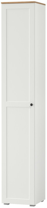 Остин 13.227 Шкаф-пенал, белый шагрень/дуб крафт золотой