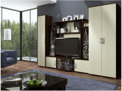 Модульная гостиная Виста (Венге / дуб беленый)