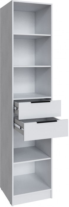 Шкаф Мадрид (0,5) с 2 ящиками, Белый