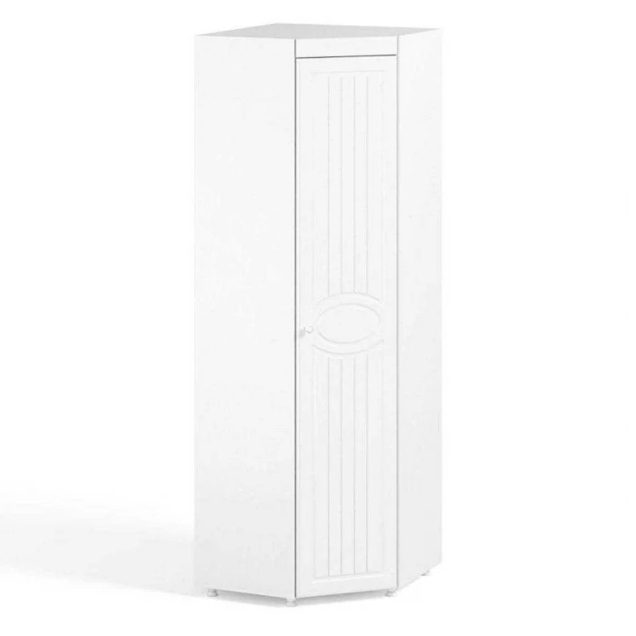 Шкаф угловой (гл.410) Монако МН-65 белое дерево