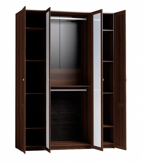 Шкаф для одежды и белья Шерлоск 60, орех