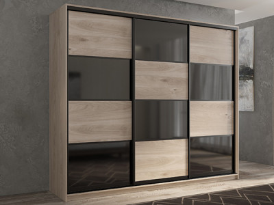 Шкаф-купе Кааппи 13 Кастелло Серый 240х45х230 см