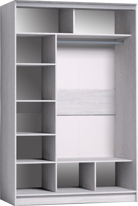 Шкаф-купе с зеркалом Strike 1350 Ясень Анкор светлый