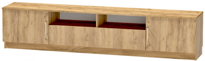 Тумба-3 под ТВ напольная "Иннэс-7", Дуб крафт золотой