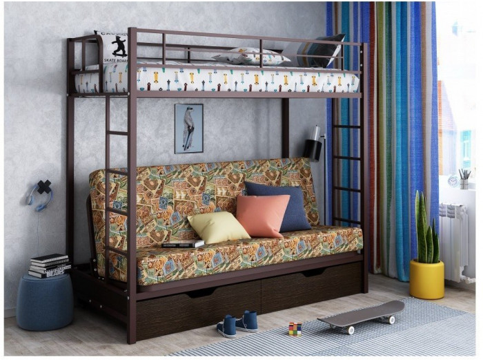 Двухъярусная кровать Мадлен ЯЯ (Слоновая кость)